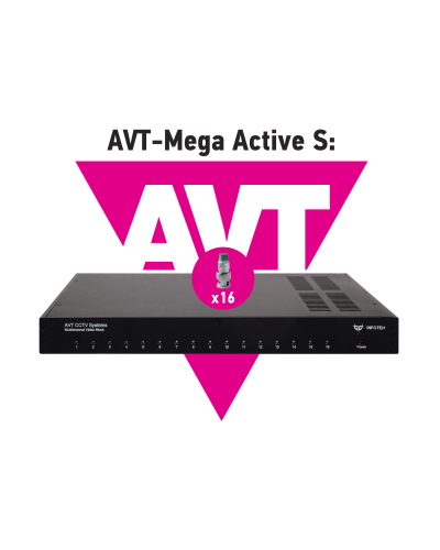 AVT-Mega Active S. 16-ти канальный комплект для передачи AHD/CVI/TVI 5Mp/4Mp/1080p. Инфотех в Сочи