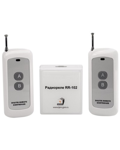 RR-102 + 2 пульта, 250-950 метров, питание 12В. Комплект радиореле. ИПРо в Сочи