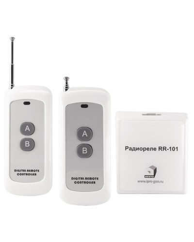 RR-101 + 2 пульта, 250-950 метров, двойное питание 12В и 220В. Комплект радиореле. ИПРо в Сочи