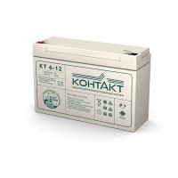 Контакт КТ 6-12. Аккумулятор герметичный свинцово-кислотный. Контакт