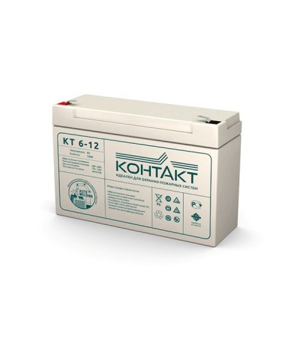 Контакт КТ 6-12. Аккумулятор герметичный свинцово-кислотный. Контакт в Сочи