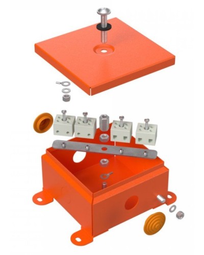 Коробка металлическая огнестойкая 110х110х65 (70-0360-FR2.5-4). Коробка металлическая огнестойкая. Промрукав в Сочи