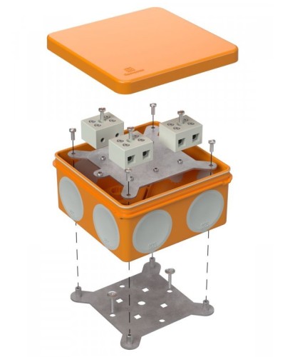 Коробка огнестойкая 100х100х50 (60-0300-FR10.0-6). Коробка огнестойкая для открытой установки. Промрукав в Сочи