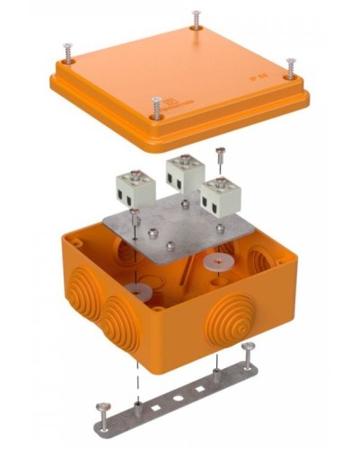 Коробка огнестойкая 100х100х50 (40-0300-FR2.5-6). Коробка огнестойкая для открытой установки. Промрукав в Сочи