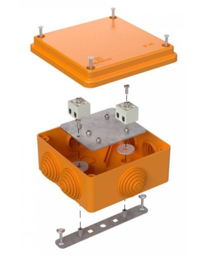 Коробка огнестойкая 100х100х50 (40-0300-FR1.5-4). Коробка огнестойкая для открытой установки. Промрукав в Сочи