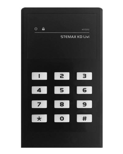 STEMAX KD Livi (черный). Беспроводная кнопочная кодовая панель. Стелс НПП в Сочи